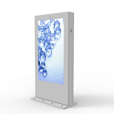 Werbungs-Anzeigen-Digital-Totem-Boden-Stand 4K LCD im Freien wasserdicht
